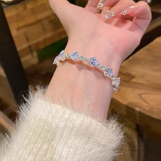 Icy Marquise Crystal Cuff Bracelet