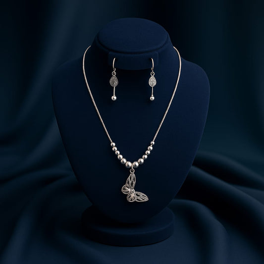 Butterfly Necklace &Earrings