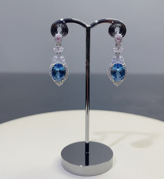 Aquamarine Elegance Drop Earrings
